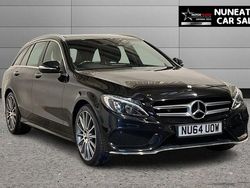 Black Used 2014 Mercedes C220 AMG Line Premium Estate | £8,000 (A bit pricey)