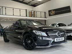Black Used 2018 Mercedes C200 AMG line Cabriolet | £18,495 (Fair price)