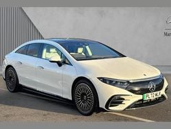 White Used 2022 Mercedes EQS450+ AMG Line Premium Plus Sedan | £51,395 (A bit pricey)