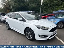 White Used 2017 Ford Focus ST-Line Hatchback | £7,895 (Good price)