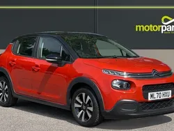 Orange Used 2020 Citroën C3 Feel Hatchback | £9,850 (Fair price)