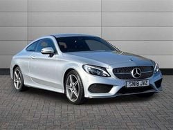 Silver Used 2018 Mercedes C220 AMG line Coupe | £17,595 (Fair price)