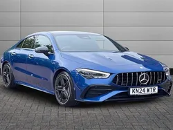 Blue Used 2024 Mercedes CLA35 AMG Premium Plus Sedan | £42,350 (Expensive)