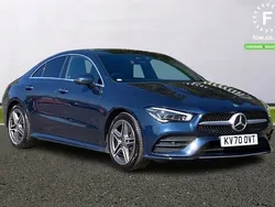 Blue Used 2020 Mercedes CLA220 AMG Line Premium Plus Sedan | £20,899 (Fair price)