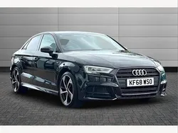 Mythos black Used 2019 Audi A3 Black Edition Sedan | £15,790 (Fair price)
