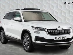 Moon white metallic Used 2022 Skoda Kodiaq SE L Executive SUV | £26,829 (Fair price)