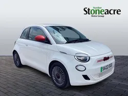 White Used 2022 Fiat 500e Red Hatchback | £10,995 (Fair price)