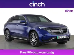 Blue Used 2020 Mercedes EQC400 AMG line SUV | £21,299 (Fair price)