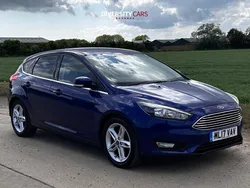 Blue Used 2017 Ford Focus Zetec Hatchback | £7,345 (Good price)