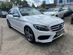 White Used 2015 Mercedes C220 AMG Line Premium Plus Estate | £8,490 (Expensive)