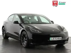 Black Used 2020 Tesla Model 3 Performance Sedan | £24,999 (A bit pricey)