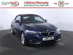 Blue Used 2018 BMW 218 Sport Line Cabriolet | £13,499 (Fair price)