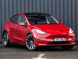 Red Used 2022 Tesla Model Y Performance SUV | £31,998 (A bit pricey)