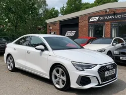 White Used 2021 Audi A3 S-Line Sedan | £18,990 (Fair price)