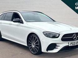 White Used 2021 Mercedes E220 AMG line Estate | £25,663 (Expensive)