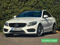 White Used 2016 Mercedes C200 AMG Line Premium Sedan | £16,590 (Expensive)