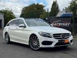 White Used 2015 Mercedes C200 AMG line Estate | £12,980 (A bit pricey)