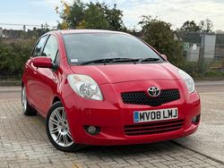 Red Used 2008 Toyota Yaris SR Hatchback | £2,490 (Fair price)