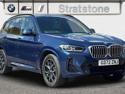 Blue Used 2022 BMW X3 M Sport SUV | £33,698 (Fair price)