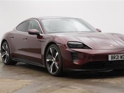 Red Used 2021 Porsche Taycan Performance Package Sedan | £38,950 (Fair price)