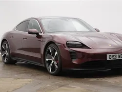 Red Used 2021 Porsche Taycan Performance Package Sedan | £38,950 (Good price)