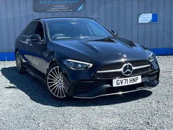 Black Used 2022 Mercedes C200 AMG Line Premium Sedan | £25,689 (Fair price)