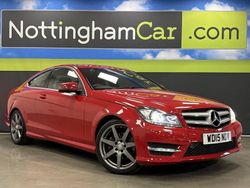 Red Used 2015 Mercedes C220 Sport Edition Coupe | £10,795 (Super price)