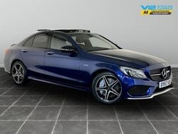 Blue Used 2017 Mercedes C43 AMG Premium Sedan | £22,495 (Fair price)