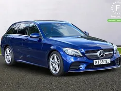 Blue Used 2020 Mercedes C220 Active Estate | £18,699