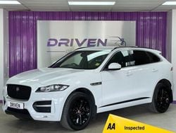 White Used 2018 Jaguar F-Pace R-Sport SUV | £16,750 (Fair price)