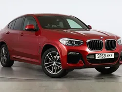 Red Used 2018 BMW X4 M Sport SUV | £21,500 (Fair price)