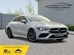 White Used 2022 Mercedes CLA250 AMG Line Premium Sedan | £21,990 (Fair price)