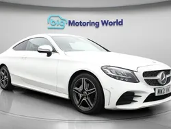 White Used 2021 Mercedes C220 AMG line Coupe | £21,400 (Good price)