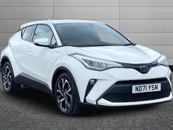 Pure white Used 2021 Toyota C-HR Design SUV | £19,650 (Fair price)