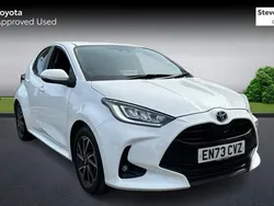 White Used 2024 Toyota Yaris Hybrid Design Hatchback | £18,383 (Fair price)