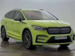 Hyper green Used 2025 Skoda Enyaq iV vRS SUV | £35,995 (Good price)
