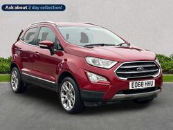 Red Used 2018 Ford Ecosport Titanium SUV | £9,827 (Fair price)