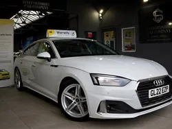 Pure white Used 2022 Audi A5 Sportback Sport Hatchback | £25,990 (Super price)