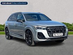 Silver Used 2025 Audi Q7 Black Edition SUV | £63,095