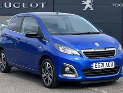 Blue Used 2021 Peugeot 108 Allure Hatchback | £8,995 (Fair price)