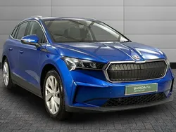 Race blue metallic Used 2021 Skoda Enyaq iV Suite SUV | £18,750 (Fair price)
