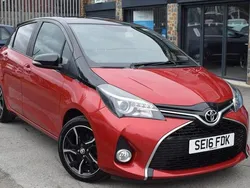 Red Used 2016 Toyota Yaris Design Hatchback | £7,000 (Fair price)
