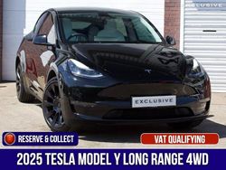 Black Used 2025 Tesla Model Y Long Range AWD SUV | £40,350