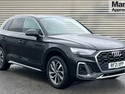 Black Used 2021 Audi Q5 S-Line SUV | £29,448 (Fair price)