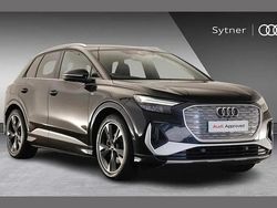 Black Used 2022 Audi Q4 e-tron S-Line SUV | £28,500 (A bit pricey)
