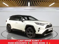White Used 2019 Toyota RAV4 Hybrid SUV | £22,049 (Fair price)