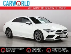 White Used 2022 Mercedes CLA180 AMG line Sedan | £28,788 (Expensive)