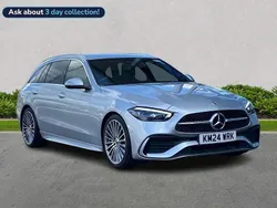 Silver Used 2024 Mercedes C200 AMG Line Premium Estate | £29,999 (Expensive)