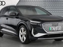 Black Used 2022 Audi Q4 e-tron S-Line SUV | £19,875