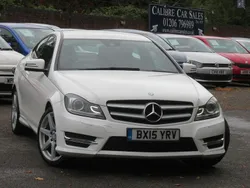 White Used 2015 Mercedes C220 Sport Edition Coupe | £8,495 (Super price)